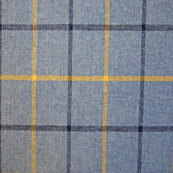 Lana Window Pane Fabric Col Ocean